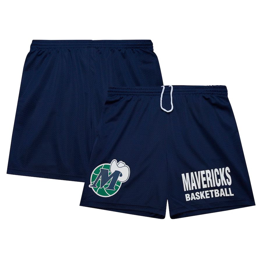 2025 Men NBA Dallas Mavericks Blue Shorts-0